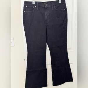 Madewell Classic Black Wide Leg Jeans